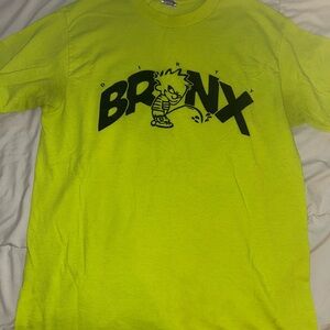 Bronx Neon Yellow Graphic Short Sleeve Tee